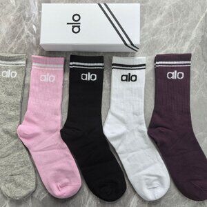 ALO Mid-Length Socks - 5 Pairs - 5 Colors